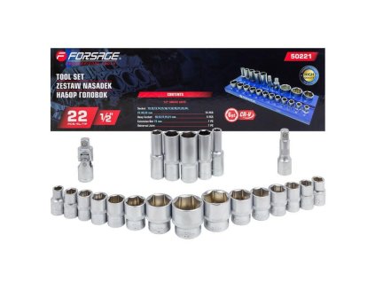 Set nastavaka 1/2" 22 kom (6-šiljastih)