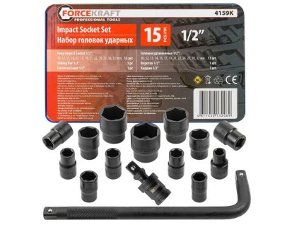 Set nastavaka 1/2" 10-32mm 6-krakih