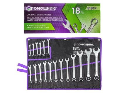 Set ključeva s očnim profilom 18 kom.