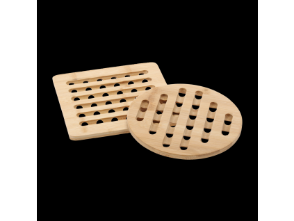 SADA 2 BAMBUSOVIH PODMETAČA ZA POSUDE 19CM *7217
