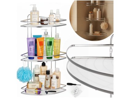 199300 ha7542 polka lazienkowa 25 x 25 x 58 cm M0