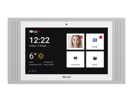 AT-10 WHITE - Interni IP monitor, 10" IPS LCD, PoE, SIP 2.0 - BasIP