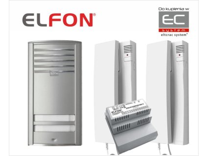 P2 AU1 Set stanica za dom sa izvorom i 2 telefona A-U1 - Elfon