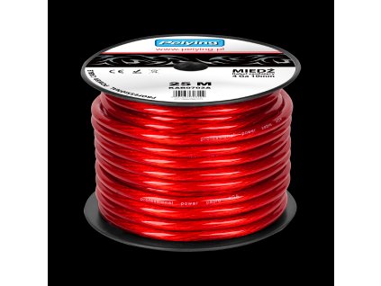 Auto kábel 10mm 25 meď KAB0702A