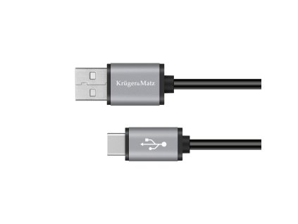 USB A - USB C 1m crni KM1239