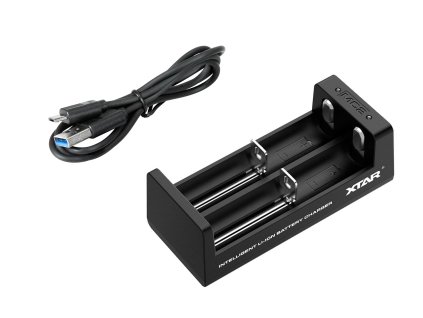 Punjač za baterije 18650 2 x Li-ion 3,6V/3,7V USB XTAR MC2