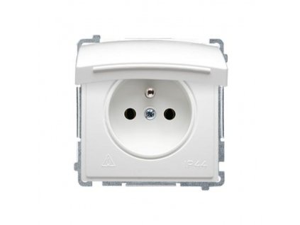 Utičnica 250 V Simon Basic IP44 s preklopima modul bijela