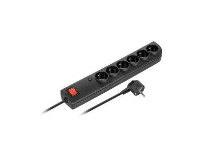 Produžni kabel s prenaponskom zaštitom 5m crna PSF4-605-2