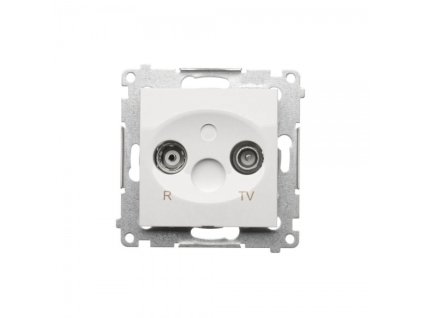 RTV utičnica Simon 54 premium završni modul bijela