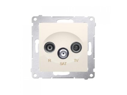 Završna modul utičnica RTV-SAT Simon 54 premium bež.