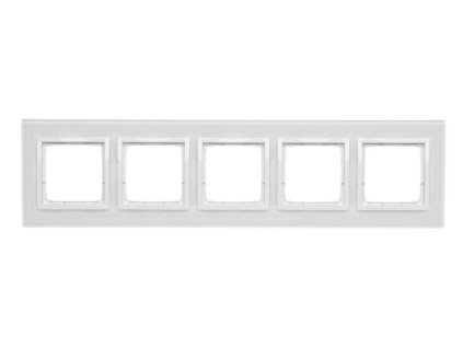 Petostruki stakleni okvir Simon 54 priroda Bijela biser