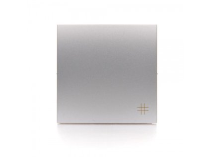 Jednostruka tipka za mehanizme SW1M / SP1M, srebrna