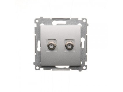 Utičnica 2 x SAT "F" Simon 54 premium modul silver