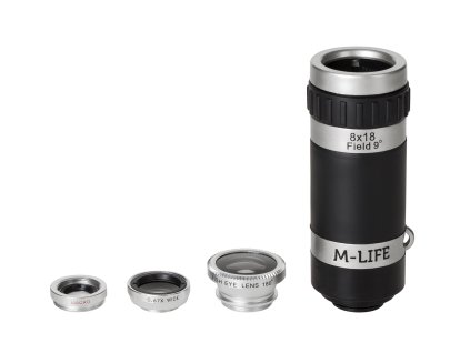 Set objektiva za pametne telefone/tablete 4u1 ML0694