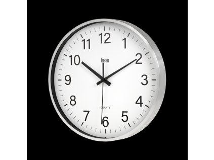 Zidni sat 30 cm srebrni