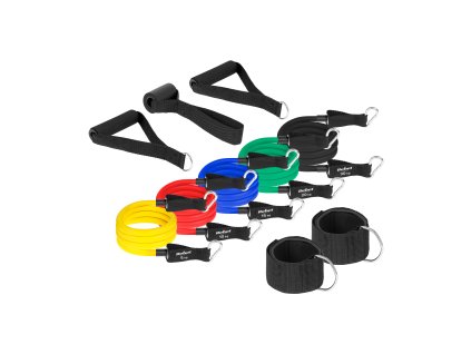 Set cjevastih elastičnih traka za vježbanje, 5-30 kg, REBEL ACTIVE