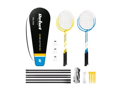 Set za badminton s mrežom, REBEL ACTIVE