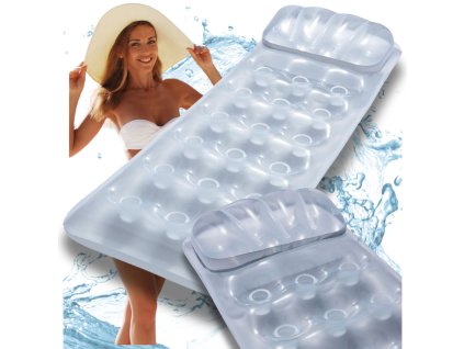 Materac dmuchany z poduszka do plywania na basen wode BESTWAY 43024 90 kg 188cm 171015