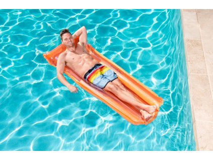 BESTWAY 44013 Materac dmuchany do plywania pomaranczowy 106083%281%29