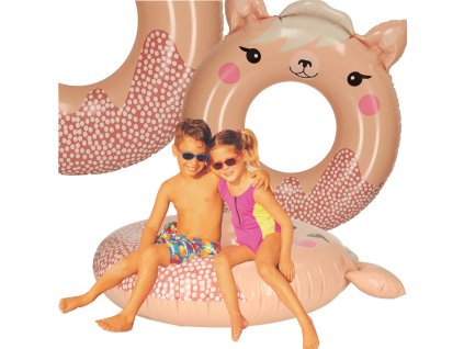 INTEX 59266 Kolko do plywania kolo dmuchane ponton plazowy lama max 40kg 167639