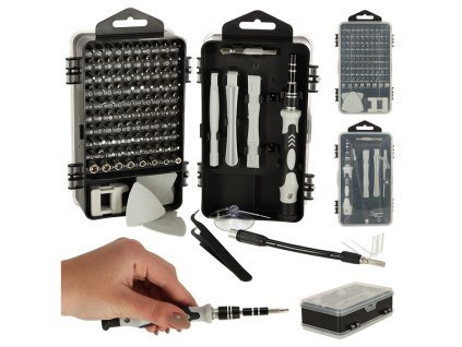 Set preciznih odvijača s bitovima, 115 komada