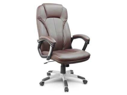 Uredska stolica EG-222 od smeđe kože