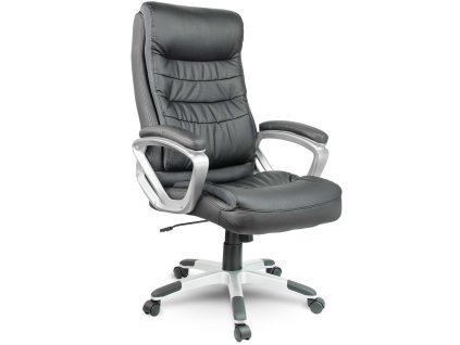 Kožna uredska stolica EG-226 crna