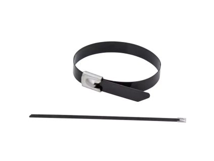 HR Traka 304 prevučena poliesterskom smolom 4,6 *200, 20 kom. 11NC4201 (Farba čierna)