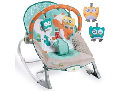 Ležaljka za bebe bijelo-plava