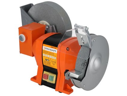 pol pl Szlifierka stolowa dwutarczowa A067130 PANSAM 250W 150x20mm 200x20mm do pracy na sucho i mokro 24465 2