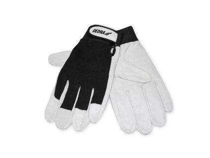 Radne rukavice, svinjska licna koža, veličina 10, crne BH1010R10B (Farba čierna, Veľkosť 10)
