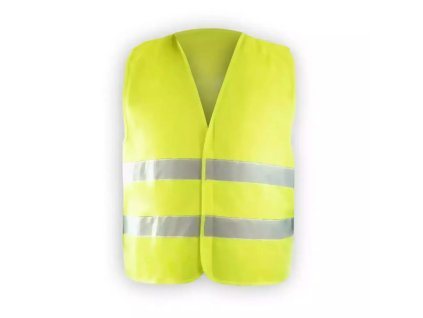 Reflektivni prsluk veličina XL, 2 trake BHKM01XL (Farba žltá, Veľkosť XL)