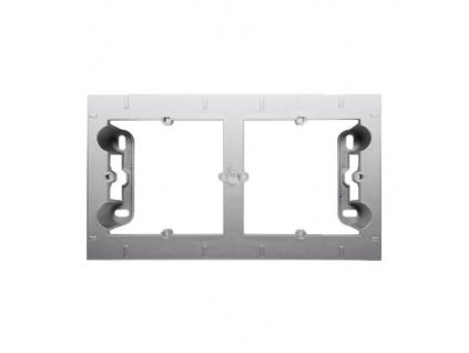 KONTAKT-SIMON kutija za žbuku srebrna dvostruka DPN2/43