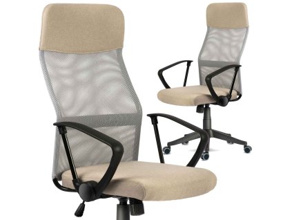 Uredska stolica Sydney bež mikro mreža