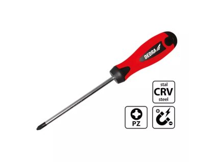 Križni odvijač Pozidriv PZ1x100mm, CrV 06A023