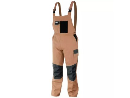 Montérky veľk,S/48,bavlna+spandex,270g/m2 BH42SO-S (Farba Odtiene hnedej, Veľkosť S / 48)