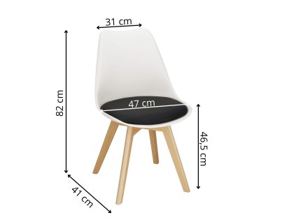 Bijela blagovaonska stolica DC0018