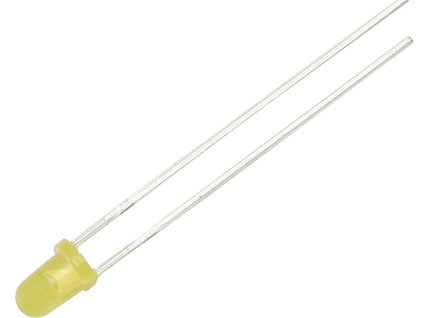 LED DIODA 3 mm (žuta mat)