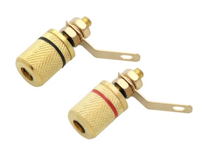 velike banana utičnice GOLD t:501 crna+crna