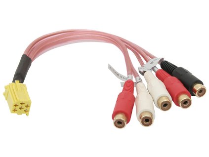 Priključak za auto radio MINI-ISO LINE OUT + WOOFER