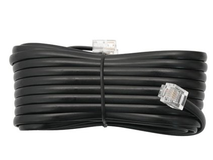 Telefónny kábel SP4-4/ 5 m kábel WT/WT čierny