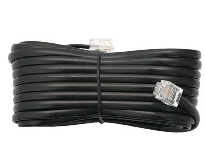 Telefonski kabel 7 m WT/WT crni 0820-