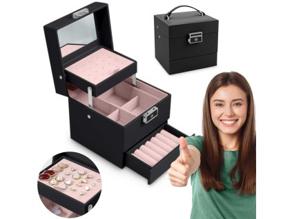 Kutija za nakit MS-703 Massido - crna