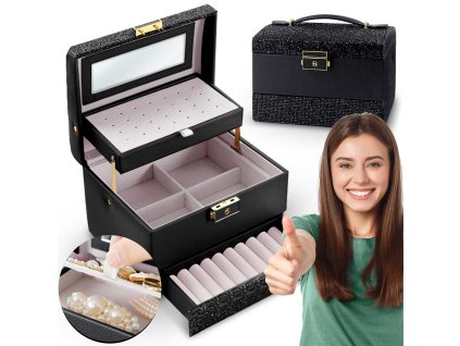 Kutija za nakit MS-705 Massido - crna