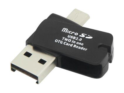 Čitač microSD kartica 2u1 USB-A / microUSB 66-244-