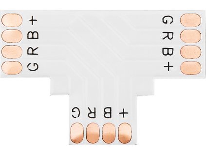 Konektor za LED trake tipa "T" 10 mm RGB