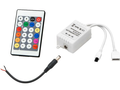Ovládač RGB LED pásu WS2811 24-KEY IR