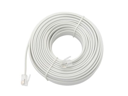 Telefónny kábel SP4-4/ 25m WT/WT biely