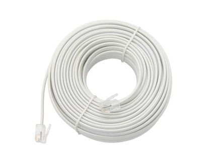 Telefonski kabel 25 m, bijeli, 6P4C WT/WT 2268-