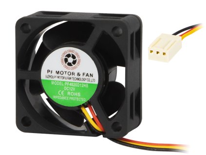 PC ventilator 40x20mm 12V s kugličnim ležajem 3-pinska